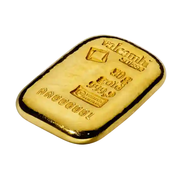 50 Gram Valcambi Cast Gold Bar