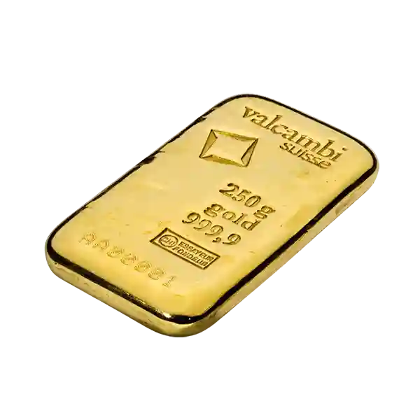 250 Gram Valcambi Cast Gold Bar