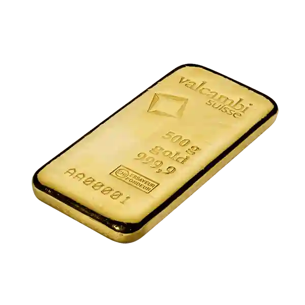 500 Gram Valcambi Cast Gold Bar