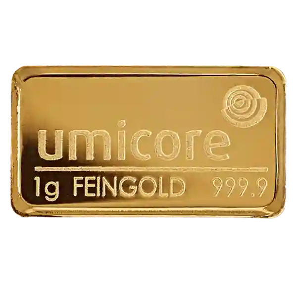 1 Gram Umicore Minted Gold Bar