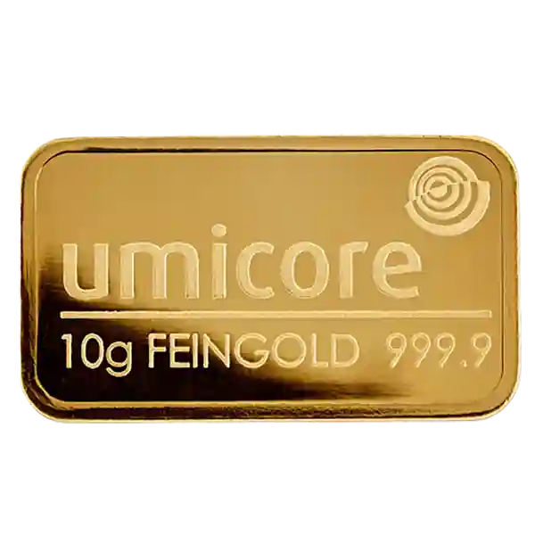 10 Gram Umicore Minted Gold Bar