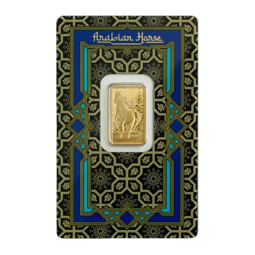 5 Gram PAMP Arabian Horse Pure Gold Bar