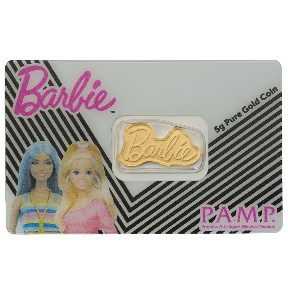 5 Gram PAMP Barbie Pure Gold Bar