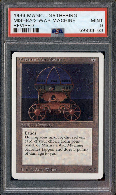 1994 Magic the Gathering Revised Mishra's War Machine PSA 9
