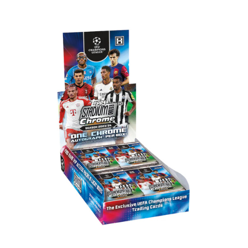 2023-24 Topps Stadium Club Chrome UEFA Club Competitions Soccer Hobby Box