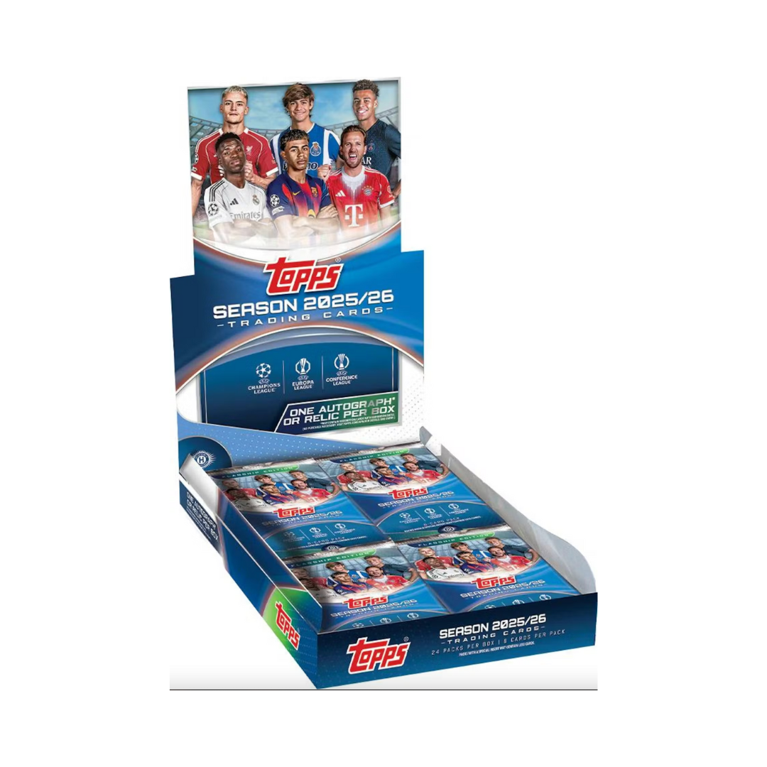 2025-26 Topps UEFA Club Competitions Soccer Hobby Box
