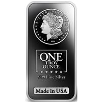 1 oz Mason Mint Silver Bar - Morgan Design