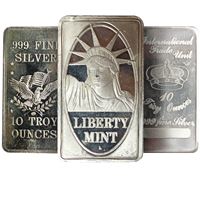 10 oz Silver Bar - Random Design (.999 Pure)