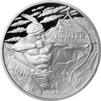 The Hunter 1 oz Silver Round (.999 Pure) - Mason Mint
