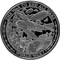 2019 Patriot 1 oz Proof Like Silver Round - World War I (Serie...
