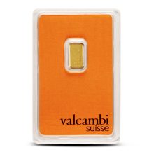 1 Gram Valcambi Gold Bar (New w Assay)