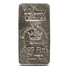10 oz Monarch Hand Poured Stacker Silver Bar (New)