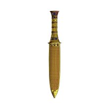 2025 2 oz Colorized Samoa Silver King Tutankhamun\'s Dagger Shaped Coin (Box + Coa, Gilded)