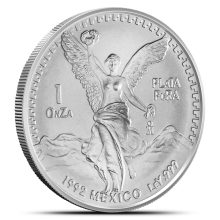 1992 1 oz Mexican Silver Libertad Coin