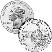 2014 5 oz ATB Everglades National Park Silver Coin