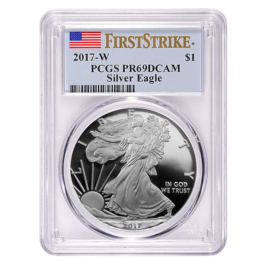 2017-W 1 oz Proof Silver American Eagle PCGS PF 69 DCAM First Strike