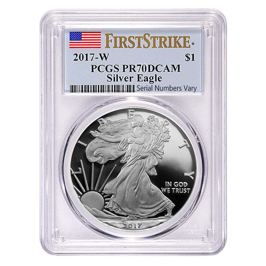 2017-W 1 oz Proof Silver American Eagle PCGS PF 70 DCAM First Strike