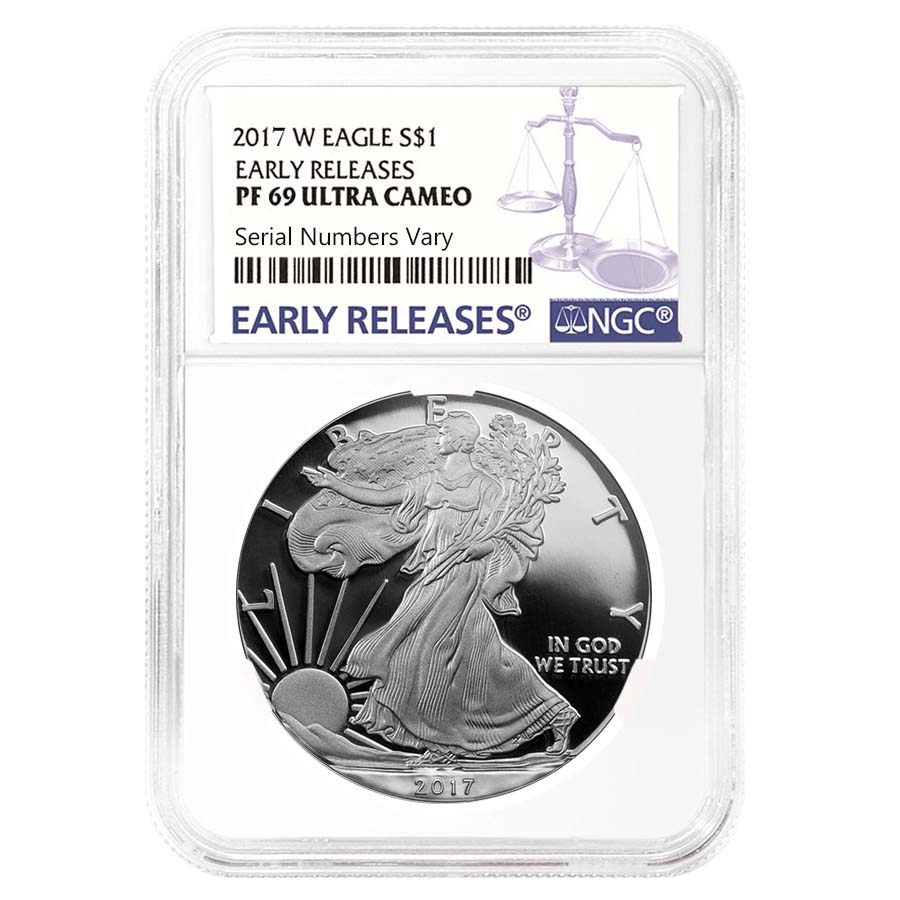 2017-W 1 oz Proof Silver American Eagle NGC PF 69 UCAM Early Releases