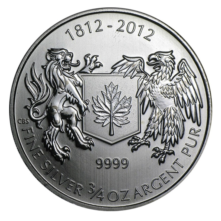War of 1812 3/4 oz .9999 Fine Silver Coin Brilliant Uncirculated