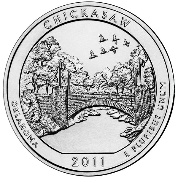 2011 5 oz ATB Chickasaw Silver Coin