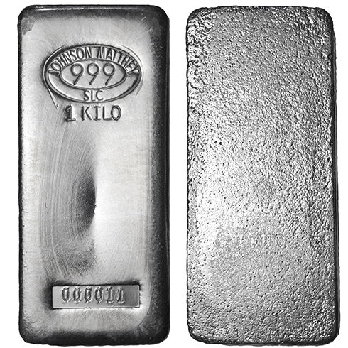 1 Kilo Johnson Matthey Silver Bar (Secondary Market)
