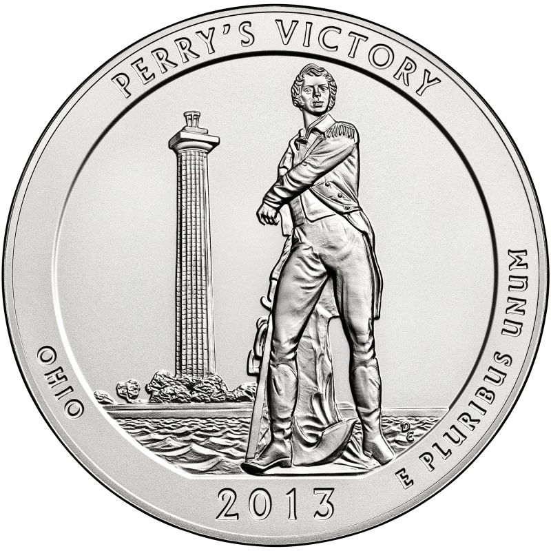 2013 5 oz ATB Perry's Victory Silver Coin
