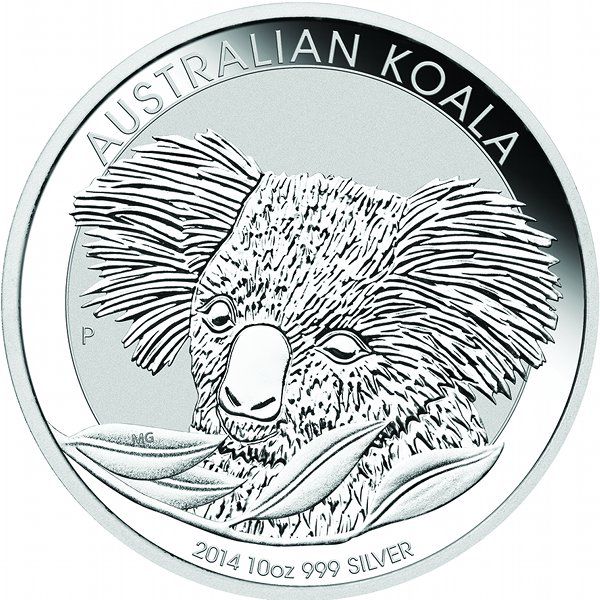 2014 10 oz Australian Silver Koala Coin (BU)