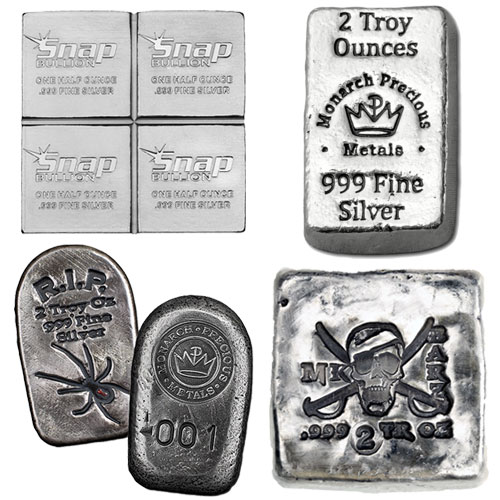 2 oz Silver Bar (Varied Condition, Mint)