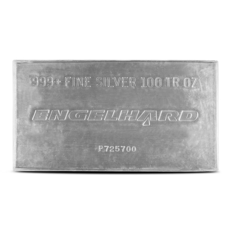 100 oz Engelhard Silver Bar (Struck w Original Plastic)
