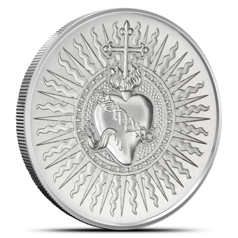 1 oz Sacred Heart Silver Round (New)