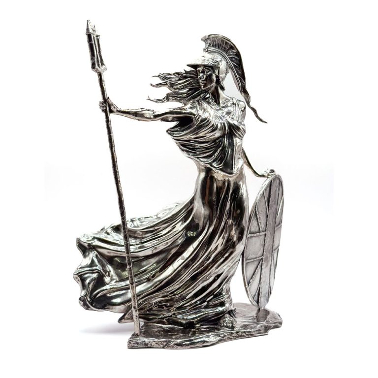 12 oz Antique Finish Britannia Silver Statue (New, Box + CoA)