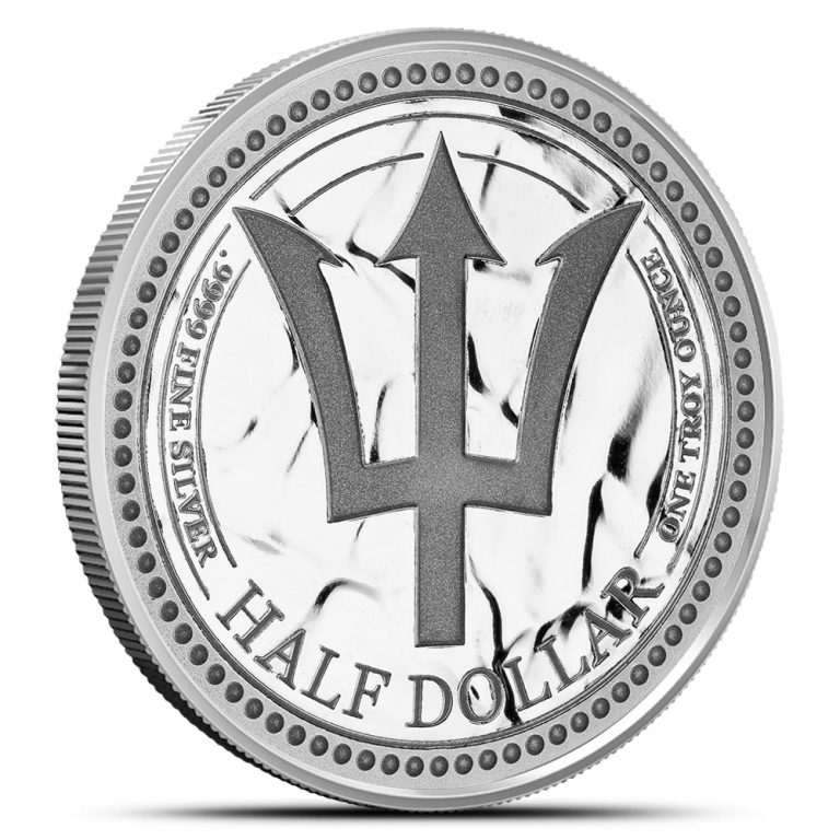 2024 1 oz Barbados Silver Trident Coin (BU)