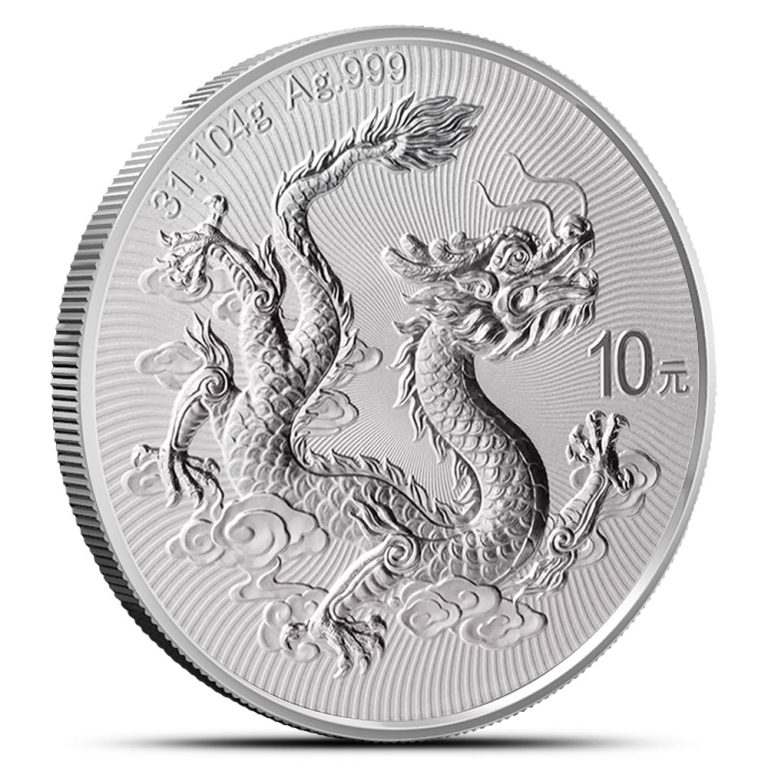 2025 1 oz Chinese Mint Silver Dragon Coin (BU)