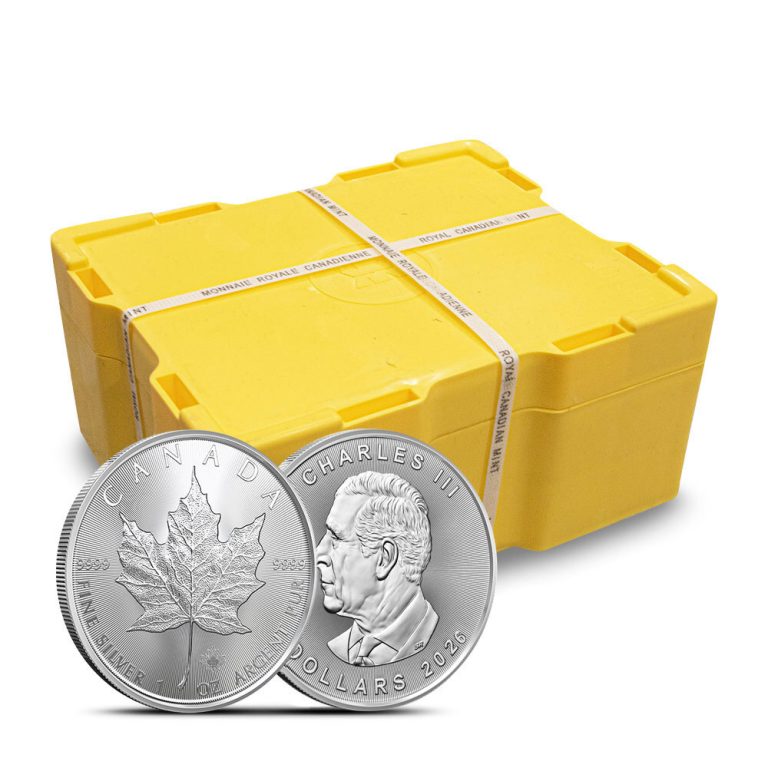 2026 1 oz Canadian Silver Maple Leaf Monster Box (500 Coins, BU)