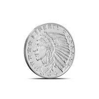1/10 oz Silver Incuse Indian Round New | GSM