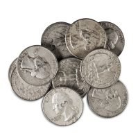 $100 Face Value 90% Silver Coins Circulated, Dimes and/or Quarters