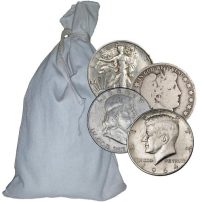 $100 Face Value 90% Silver Half Dollars Circulated
