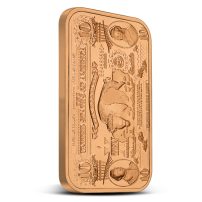1 oz Copper $10 Banknote Bar New