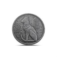 1/2 oz Silver Egyptian Cat Goddess Bastet Round New | Monarch