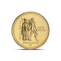 1976 $100 Canadian Olympic 1/4 oz Gold Coin