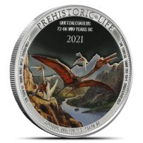 2021 Colorized Congo Quetzalcoatlus 1 oz Silver Coin BU