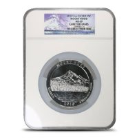 2010 ATB Mount Hood 5 oz Silver Coin MS69 Varied Label, PCGS or NGC