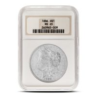 Morgan Dollar Silver Coin MS65 1878-1904, PCGS or NGC
