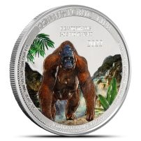 2022 Congo Gigantopithecux 1 oz Silver Coin BU