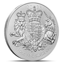 2023 British Royal Arms 10 oz Silver Coin BU