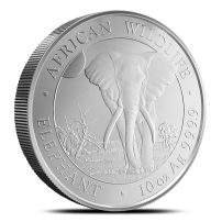 2025 Somalia Elephant 10 oz Silver Coin BU
