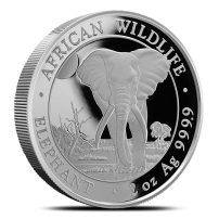 2025 Somalia Elephant 2 oz Silver Coin BU
