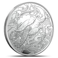 2025 Pitcairn Islands Ocean Wonders Turtle 1 oz Silver Coin BU