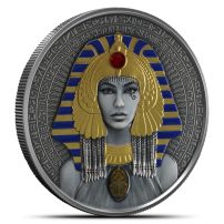 2025 Antique Colorized Niue Cleopatra 2 oz Silver Coin with Box &amp; CoA