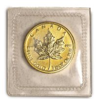 2001 Canadian Maple Leaf 1/10 oz Gold Coin